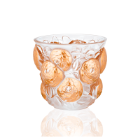 Clear And Gold Stamped Oran Vase - Limited Edition, small