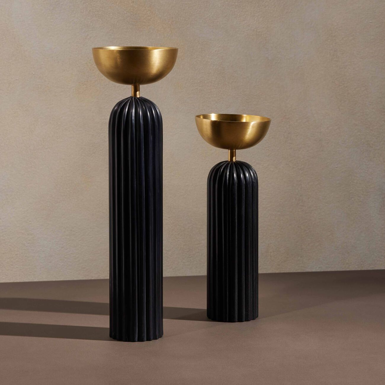 ira udaipur aadya diya tea light holder large black