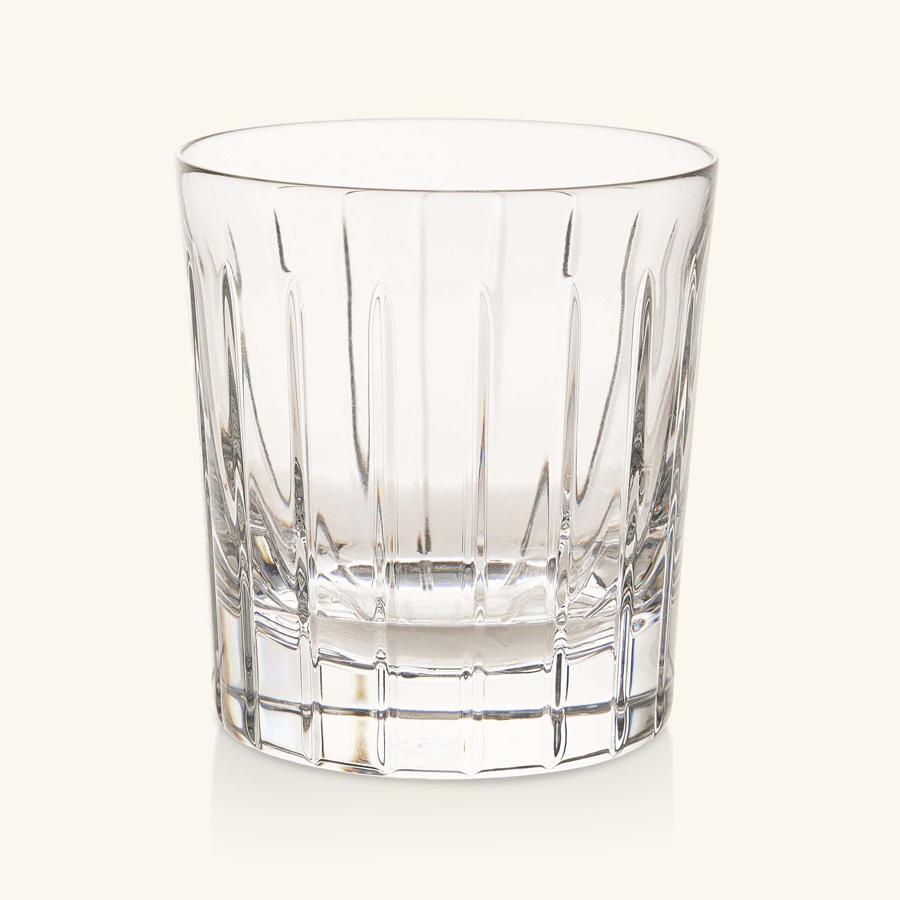 christofle crystal double old fashioned drinking glass clear set of 2