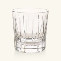 christofle crystal double old fashioned drinking glass clear set of 2