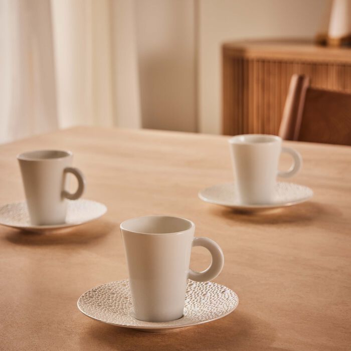 برناردو cume perle set of espresso cups and saucers