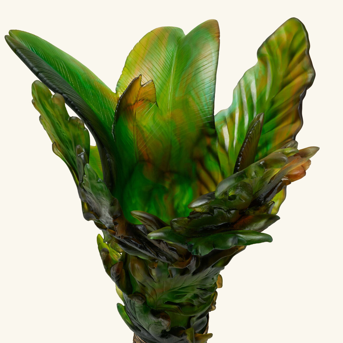 daum borneo magnum vase extra large green limited edition