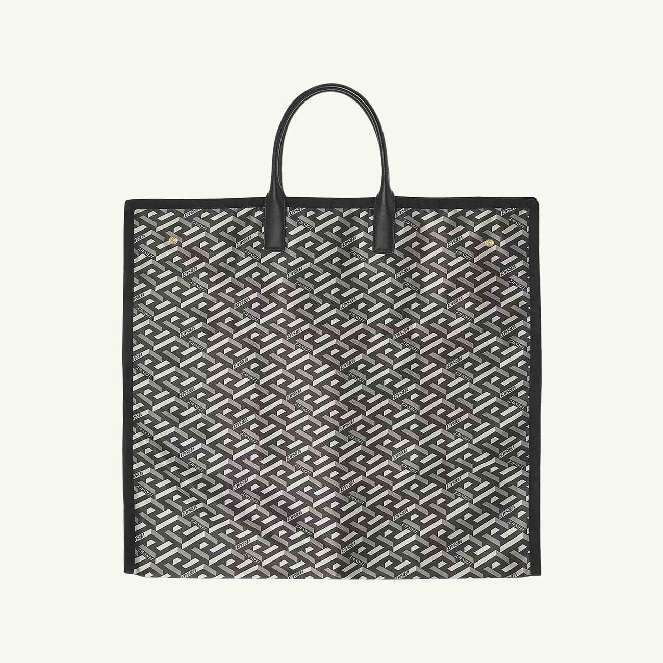 versace la greca top handle bag