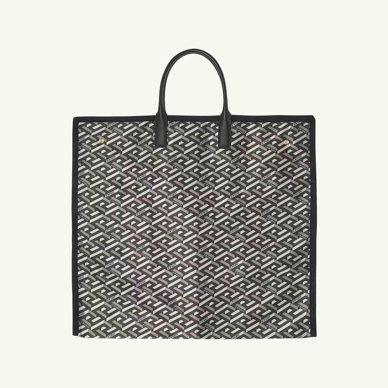 versace la greca top handle bag