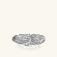 وعاء على شكل أوراق البندق فضي بحجم متوسط بوتشيلاتي وعاء على شكل أوراق البندق فضي بحجم متوسط