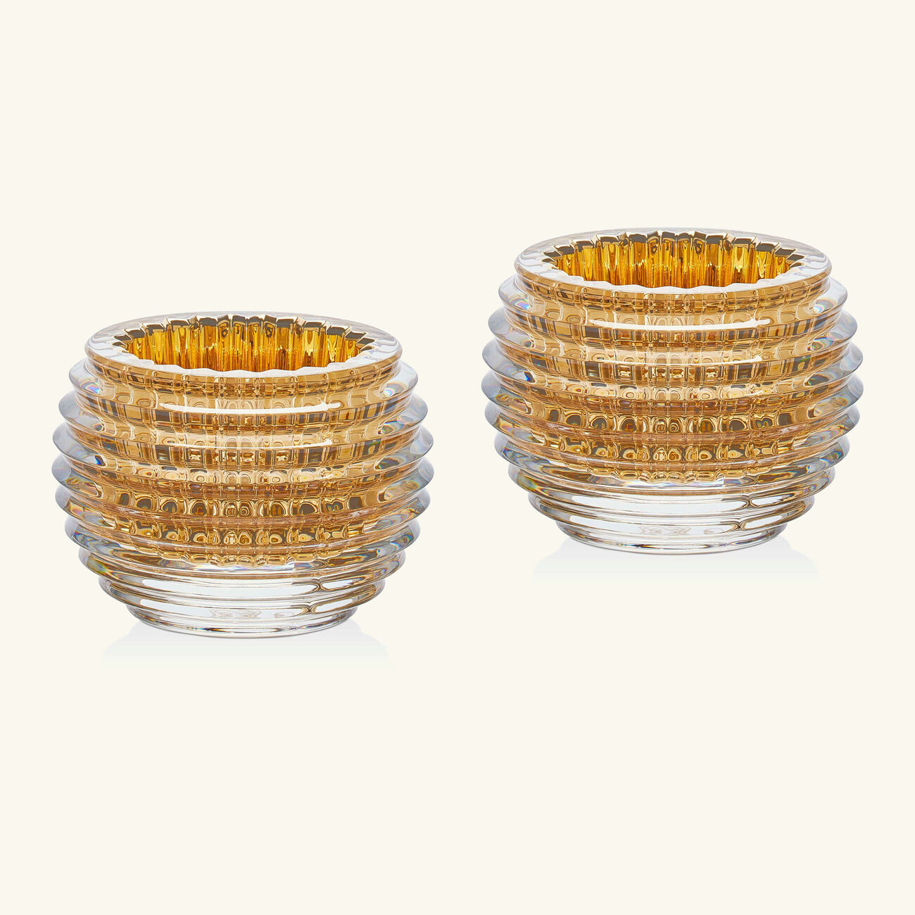 baccarat eye votive gold set of 2