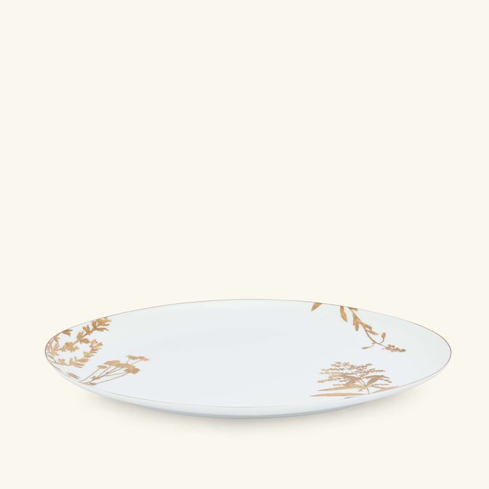 bernardaud v g tal or serving platter oval gold 39cm