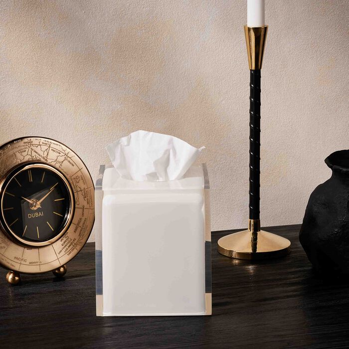 jonathan adler hollywood tissue box white