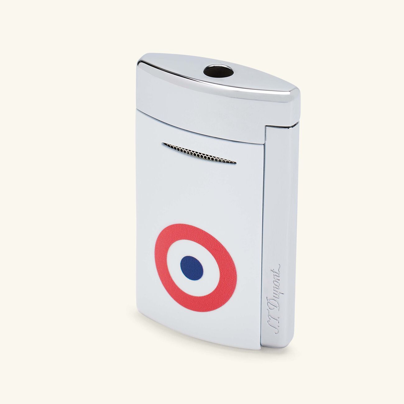 st dupont minijet lighter white