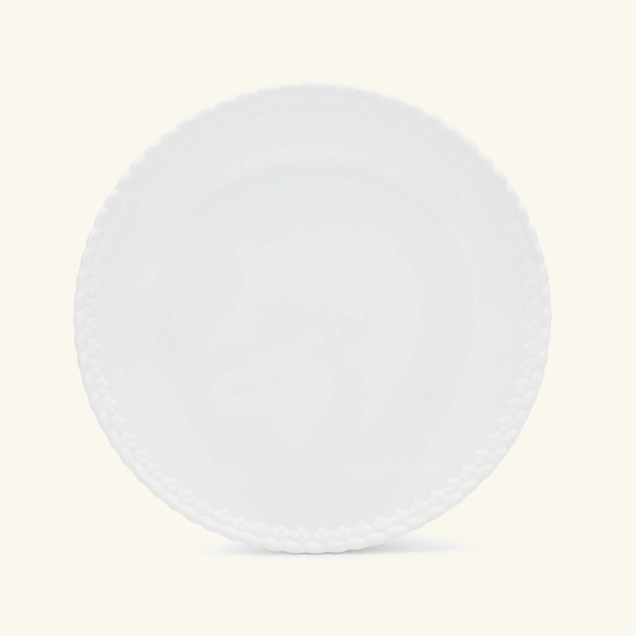 christofle babylone dinner plate round white 27cm