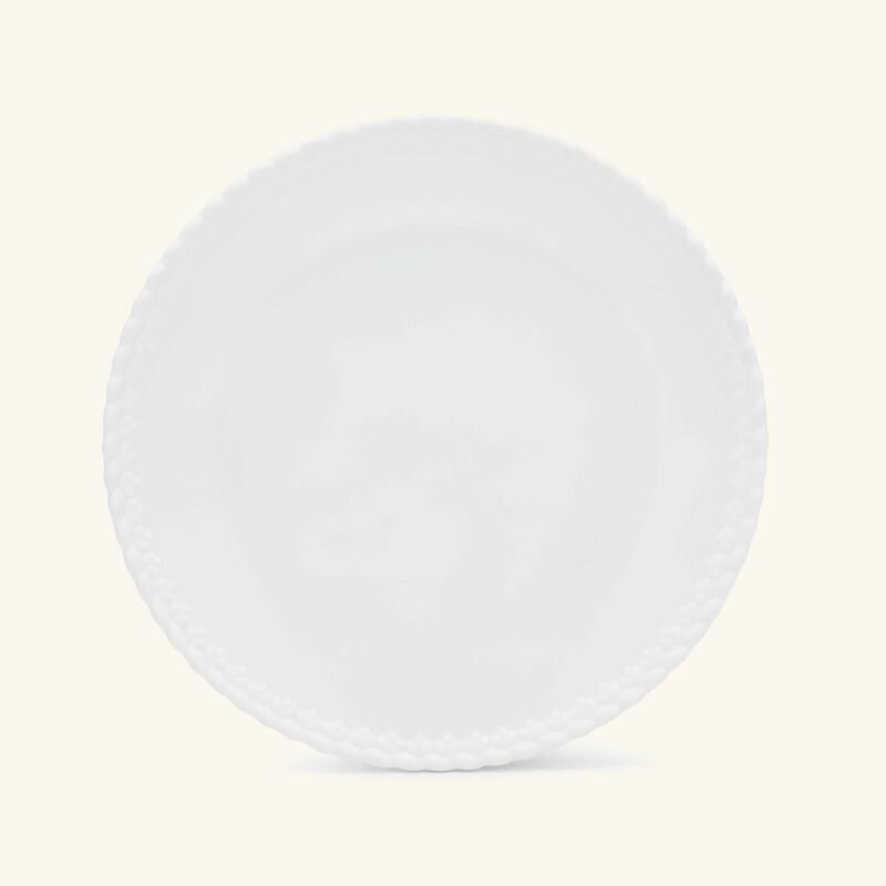 christofle babylone dinner plate round white 27cm
