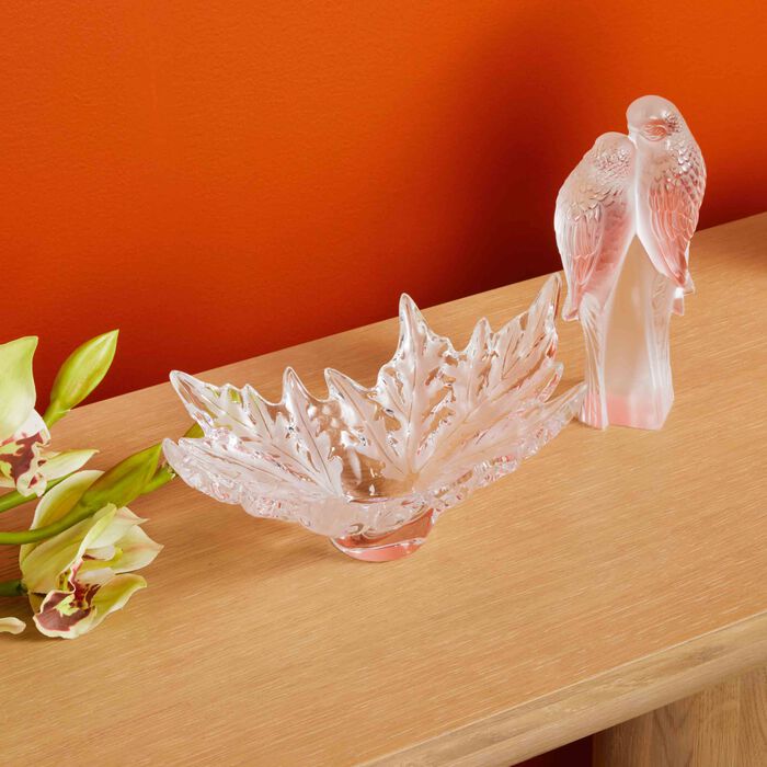 lalique champs lys es centerpiece small clear