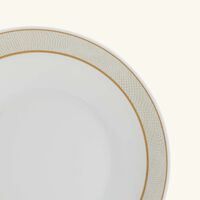 bernardaud sauvage blanc soup plate round gold 19cm