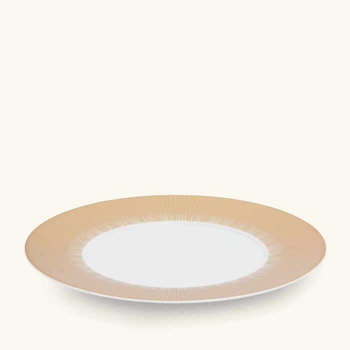 bernardaud sol service plate round gold 31cm