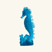 daum maya seahorse figurine mini blue