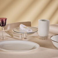 christofle babylone vase small white