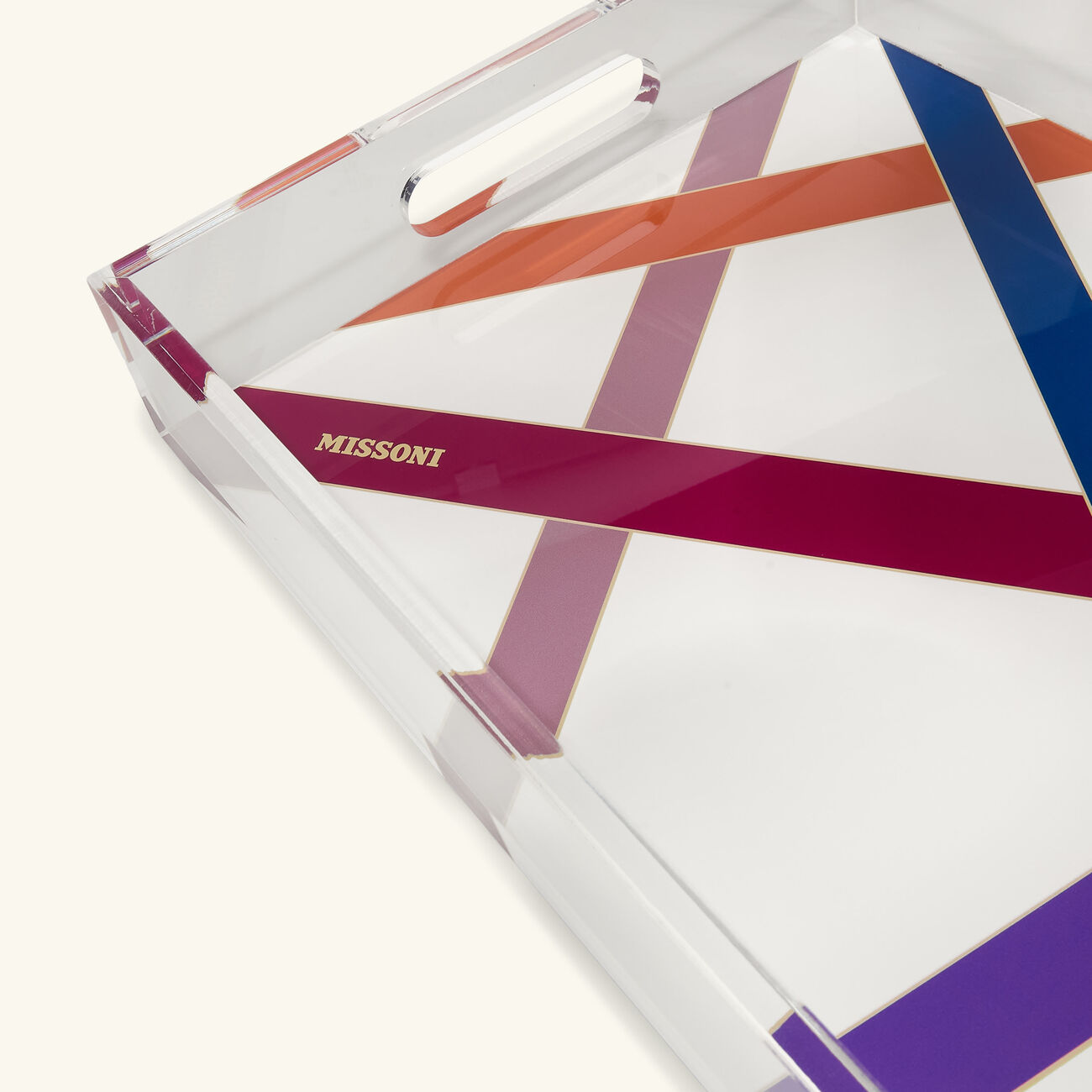 صينية ناستري متوسطة متعددة الألوان ميسوني هوم صينية ناستري متوسطة متعددة الألوان