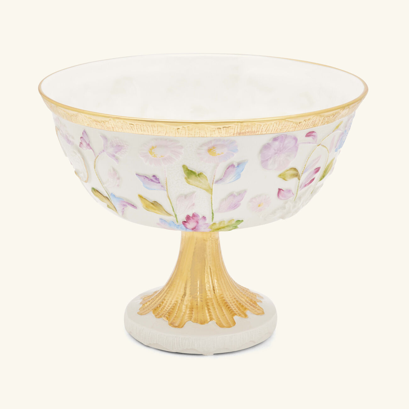Taormina Footed Fruit Bowl White villari taormina footed fruit bowl white