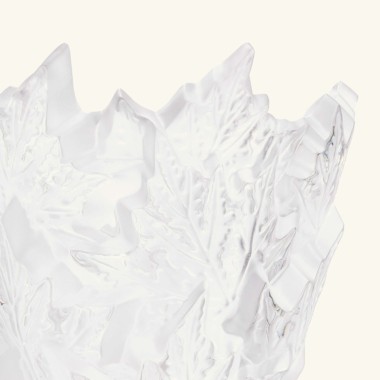 lalique champs lys es vase medium clear