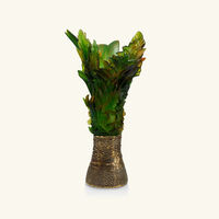 daum borneo magnum vase extra large green limited edition