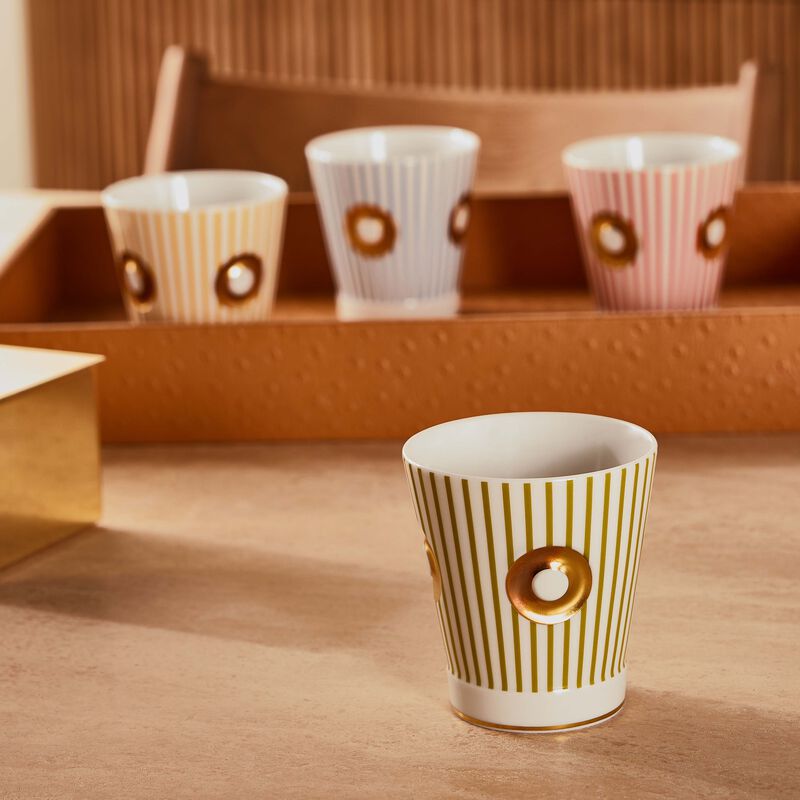 Delphos Eolie Drinking Glass Green bernardaud delphos eolie drinking glass green