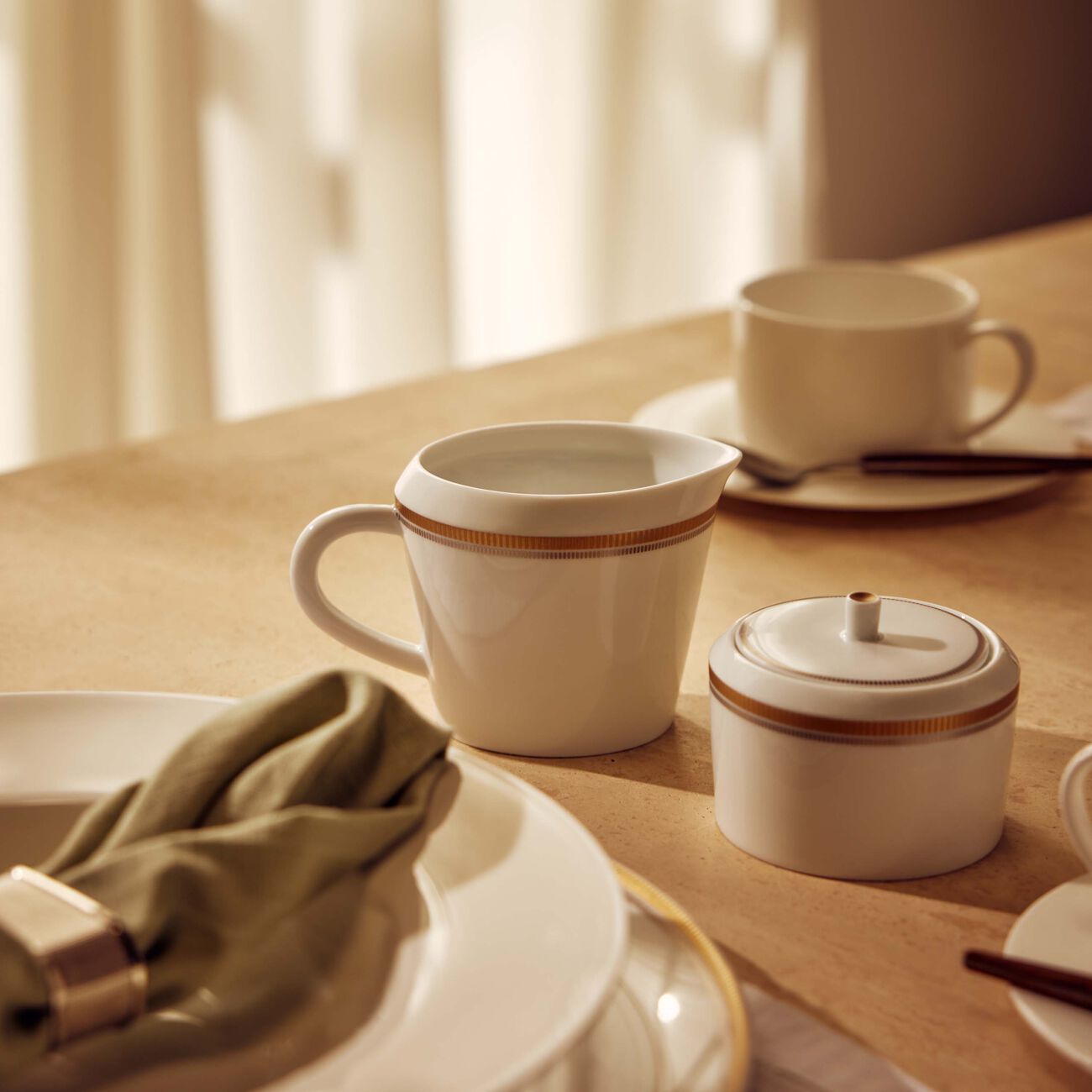 bernardaud gage sugar bowl white