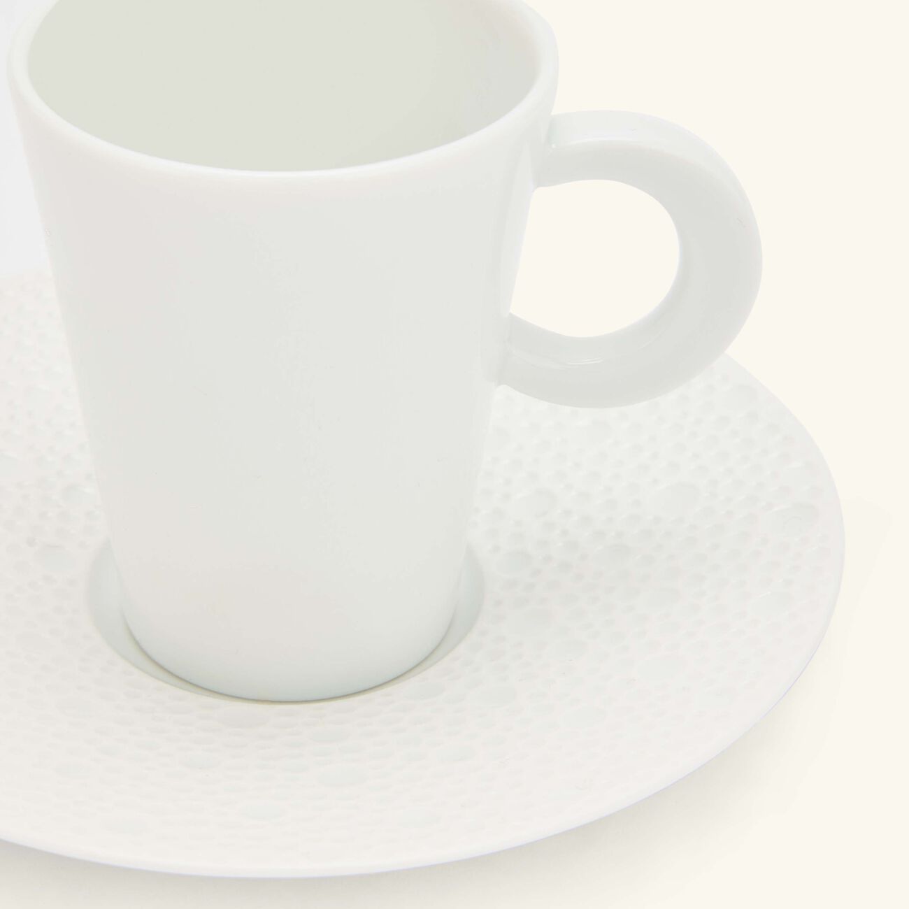 bernardaud ecume coffee cup saucer white