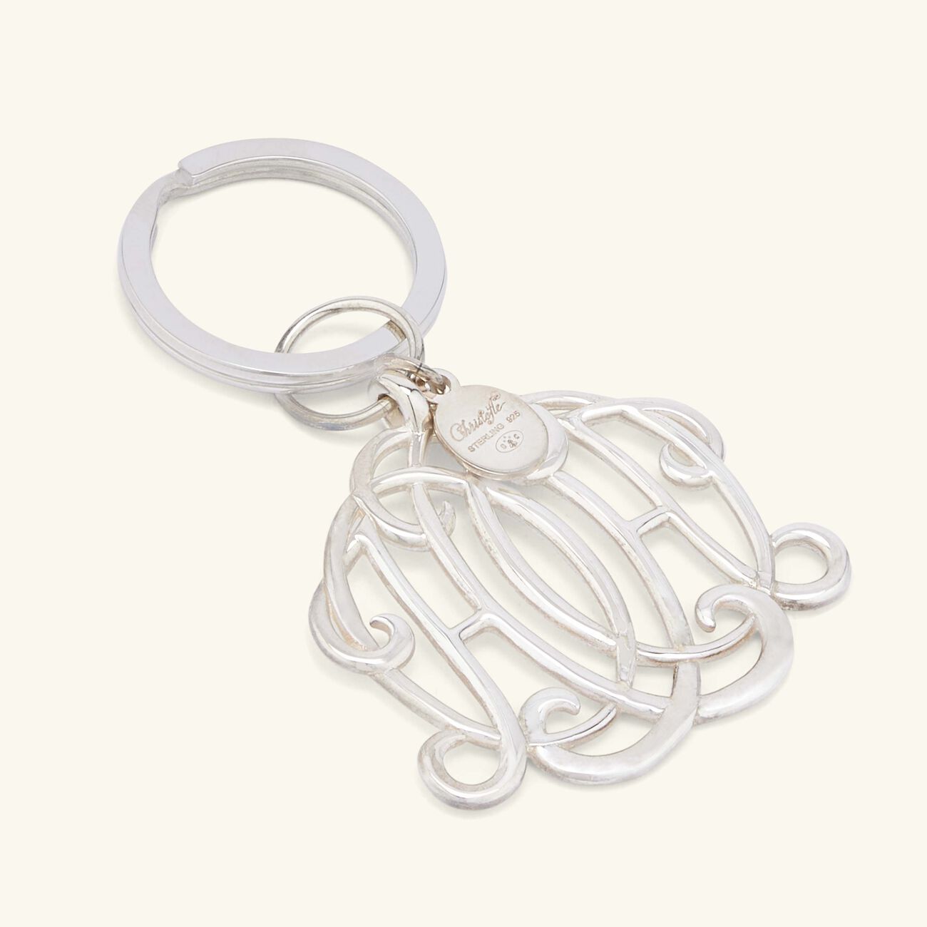 christofle mavelot ho key chain sterling silver