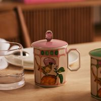 Idyllia Mug with Lid Flycatcher Pink rosenthal idyllia mug with lid flycatcher pink