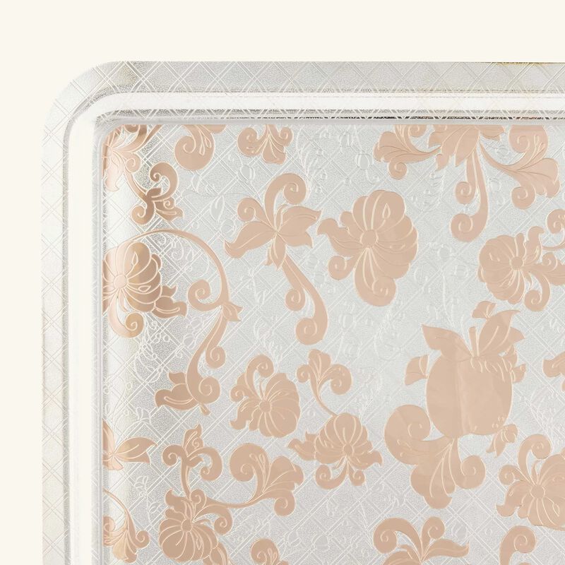 كريستوفل صينية جاردان ديدن مستطيلة كبيرة باللون الفضي