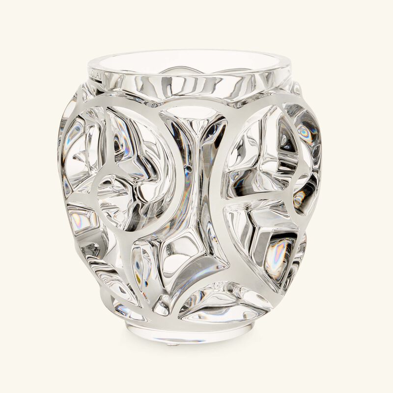 lalique tourbillons vase small clear