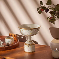 villari butterfly cake stand white