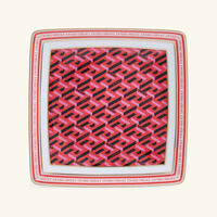 versace la greca trinket tray square red