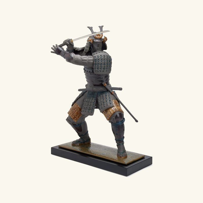lladro samurai warrior sculpture large black