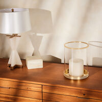 ralph lauren home modern hurricane candle holder gold