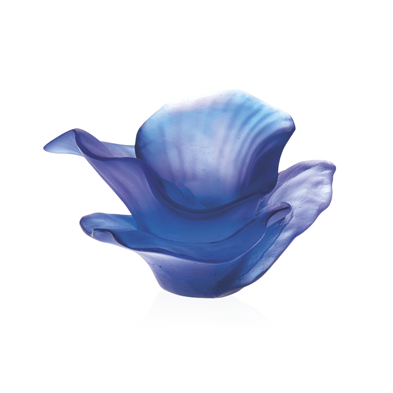 daum arum flower figurine mini blue