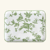 bernardaud albertine serving plate regtangular green