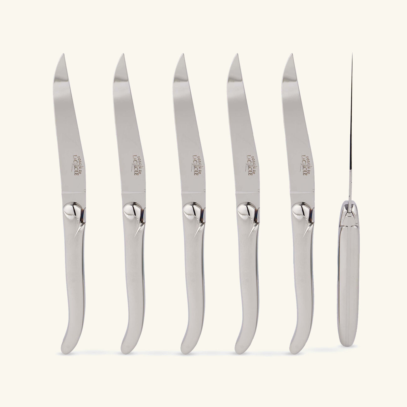 forge de laguiole philippe starck table knife silver set of 6