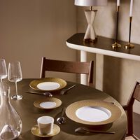 Ecume Charger Plate Round Gold 31cm bernardaud ecume charger plate round gold 31cm