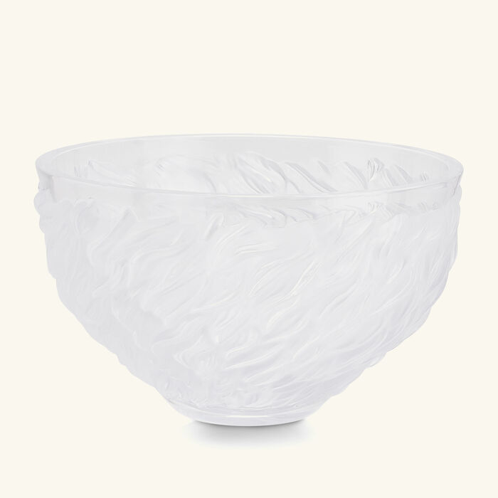 lalique fourrure centerpiece clear