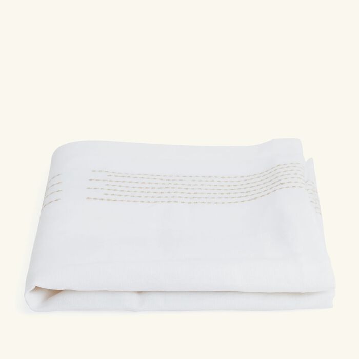 catherine denoual palazzo table runner white
