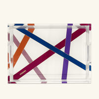 صينية ناستري متوسطة متعددة الألوان ميسوني هوم صينية ناستري متوسطة متعددة الألوان