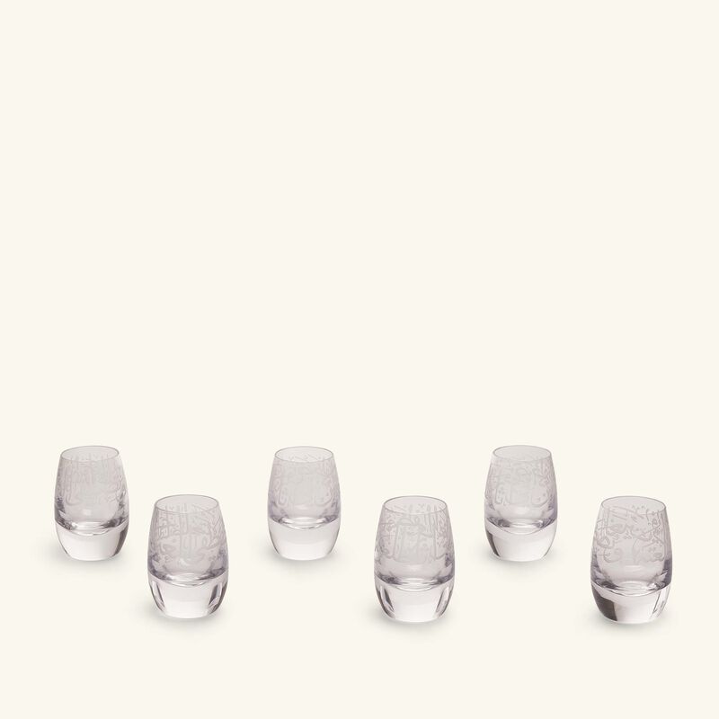 دملاج طقم  ثلث  المؤلف من 6 كؤوس للشرب   240 مل