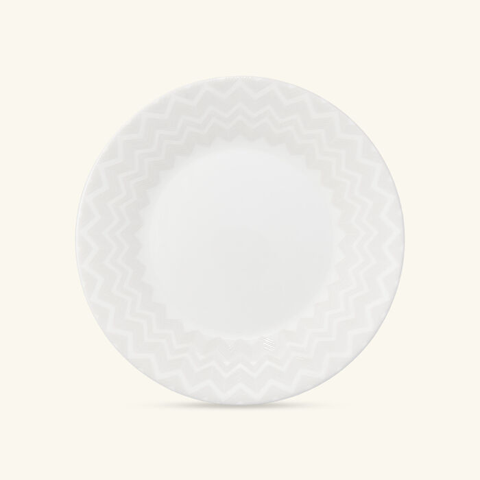 missoni home zig zag dessert plate round white 21 cm set of 2