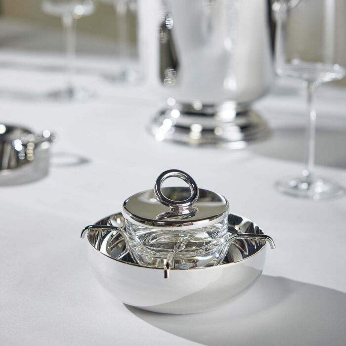 christofle vertigo caviar set silver plated