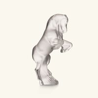 Terramineral Horse Sculpture Small Clear lalique terramineral horse sculpture small clear