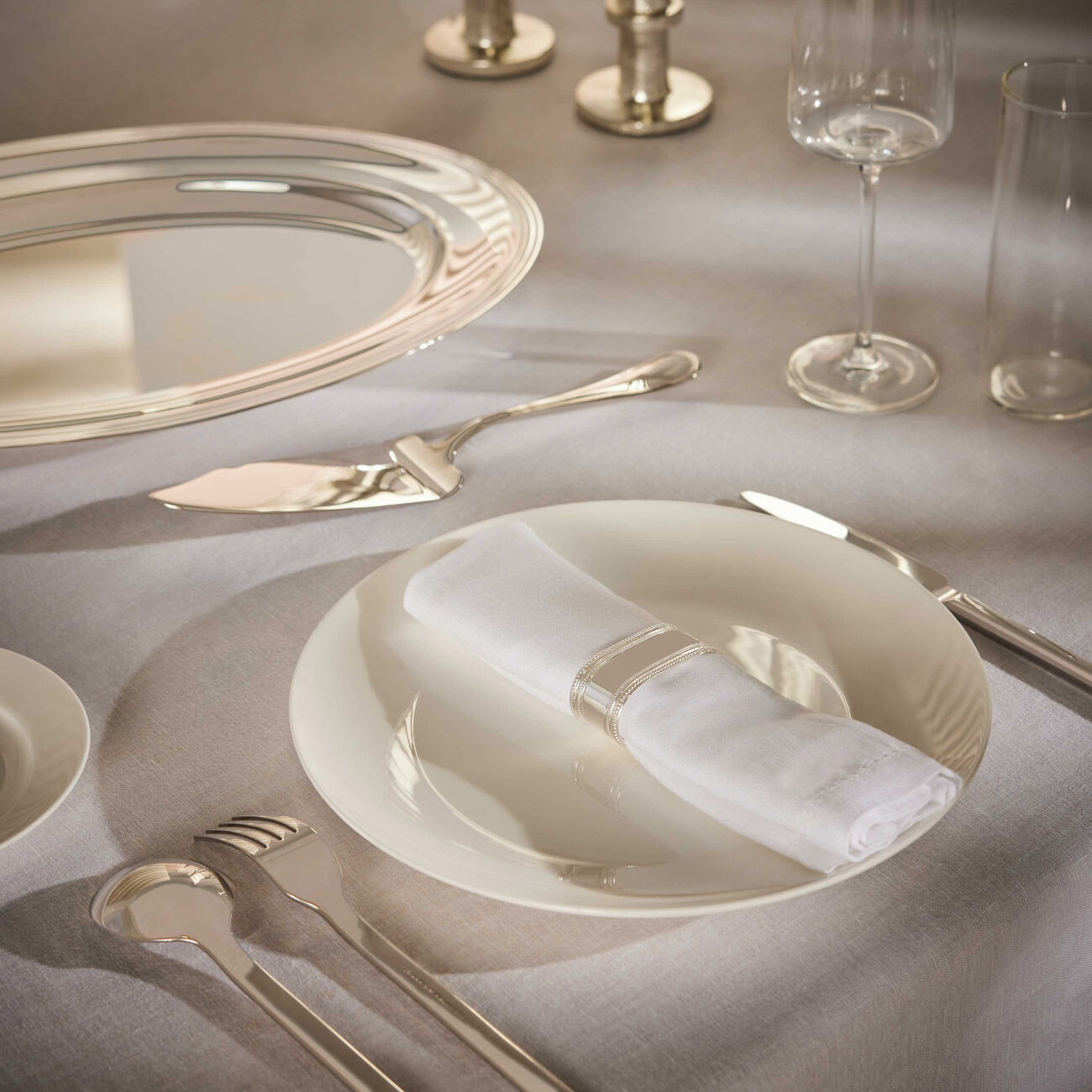christofle open rosine napkin ring silver