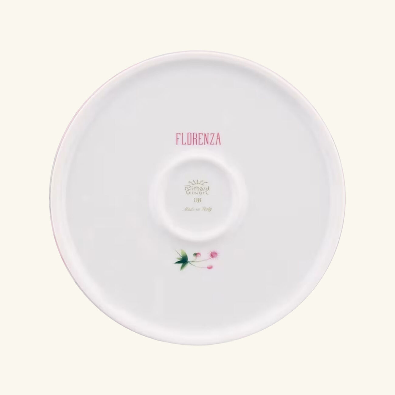 ginori 1752 florenza malva impero round trinket box with cover 13cm pink