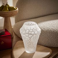 lalique terramineral caldera vase round small clear
