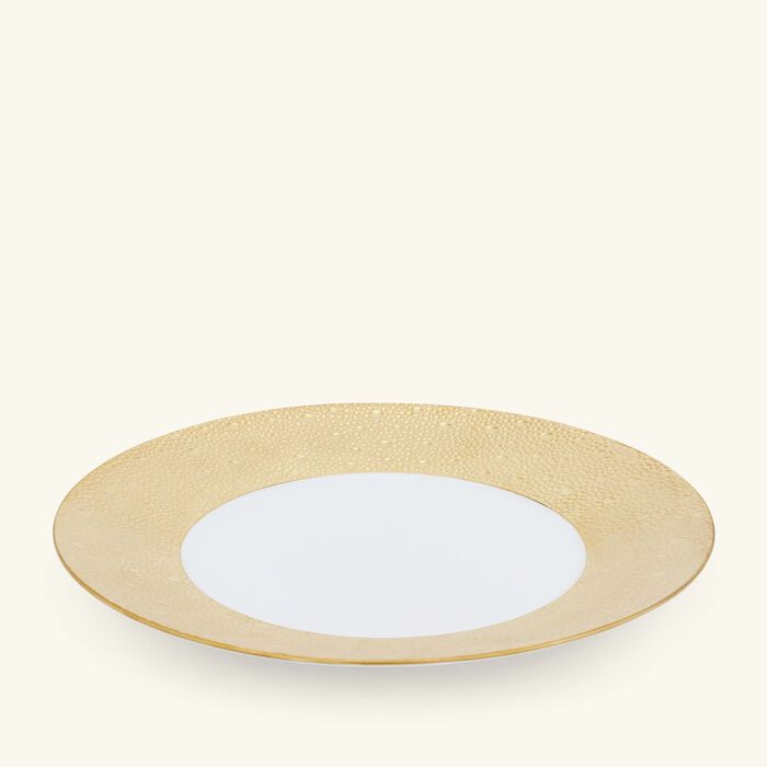 Ecume Dinner Plate Round Gold 26cm bernardaud ecume dinner plate round gold 26cm